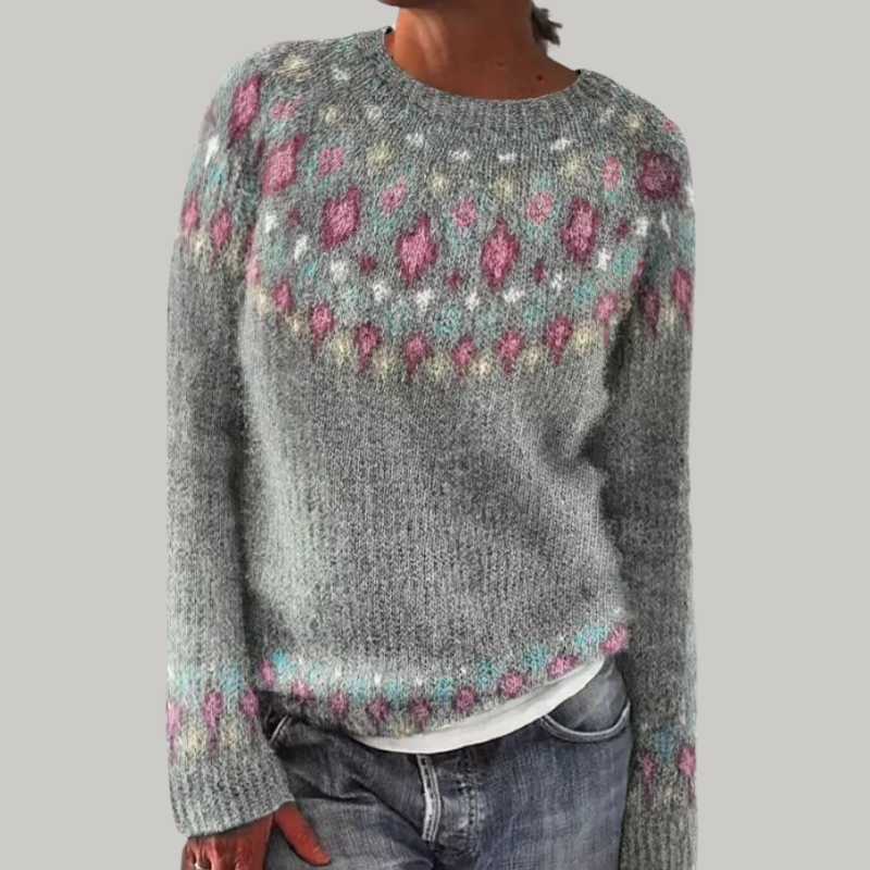 Claudia | Strickpullover mit Muster von Stefanie Berlin