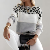 Diane | Strickpullover mit Leopardenakzent von Stefanie Berlin