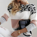 Diane | Strickpullover mit Leopardenakzent - Ansicht 5