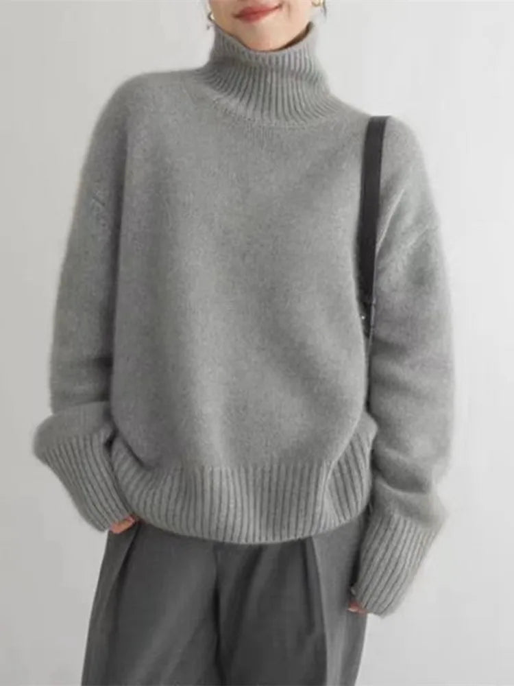 Anja | Luxuriöser Kaschmir Rollkragenpullover - Ansicht 5