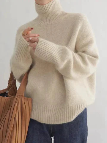 Anja | Luxuriöser Kaschmir Rollkragenpullover - Ansicht 2