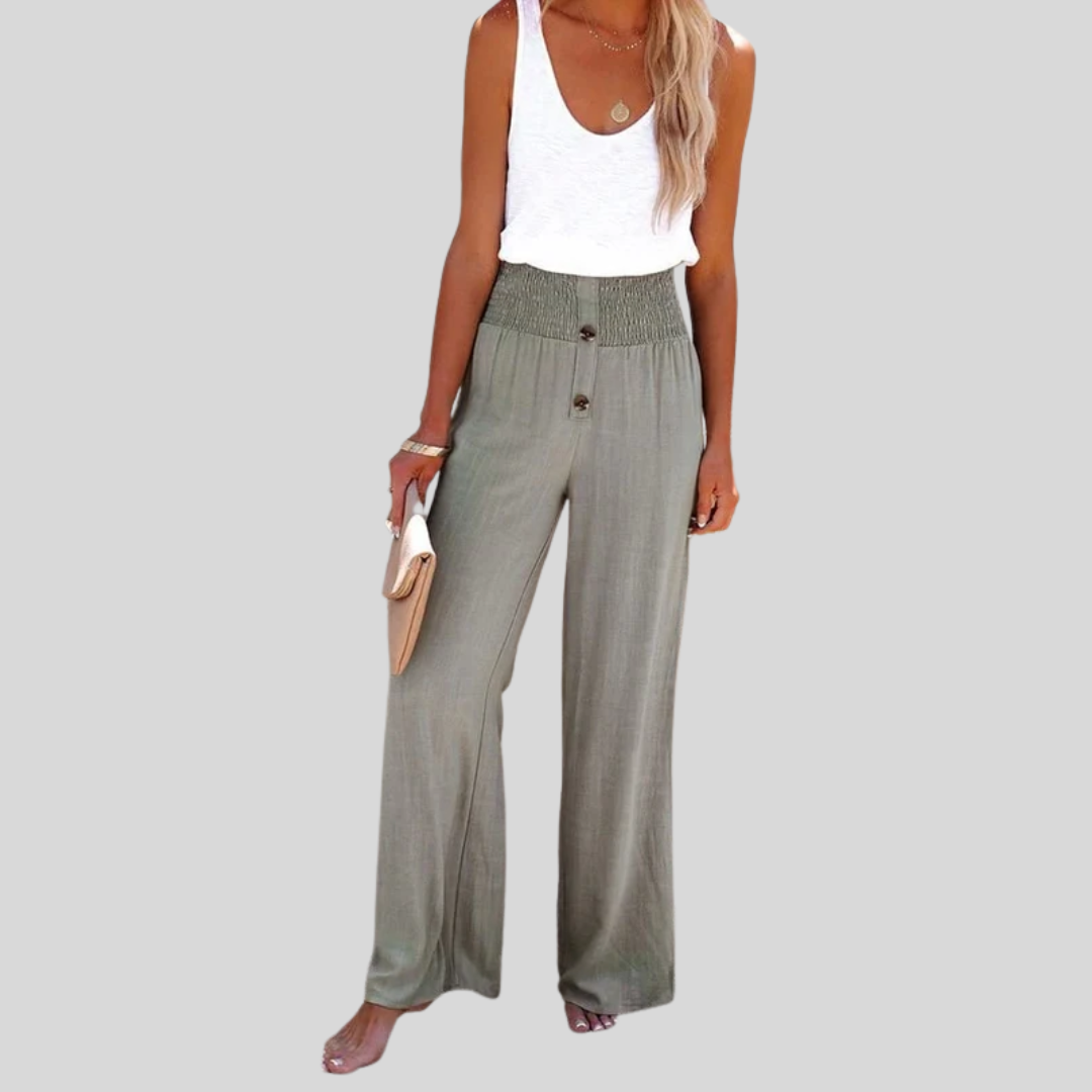 Rebecca - Hochtaillierte Lockere Hose von Stefanie Berlin