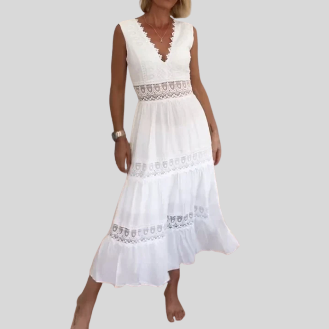 Cornelia - Spitzen-Camisolekleid mit V-Ausschnitt von Stefanie Berlin