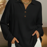 Gisela | Waffelstrick-Pullover mit Kragen | Stefanie Berlin