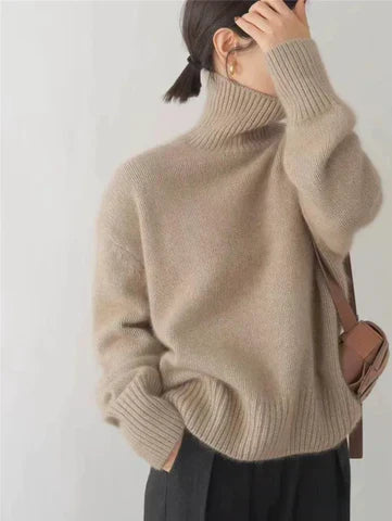 Anja | Luxuriöser Kaschmir Rollkragenpullover - Ansicht 7