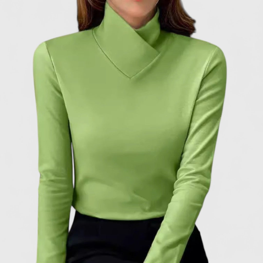Christiane | Eleganter Pullover mit Stehkragen - Ansicht 2