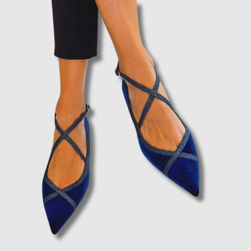 Noëlle™ | Schicke Mokassins in Marineblau von Stefanie Berlin