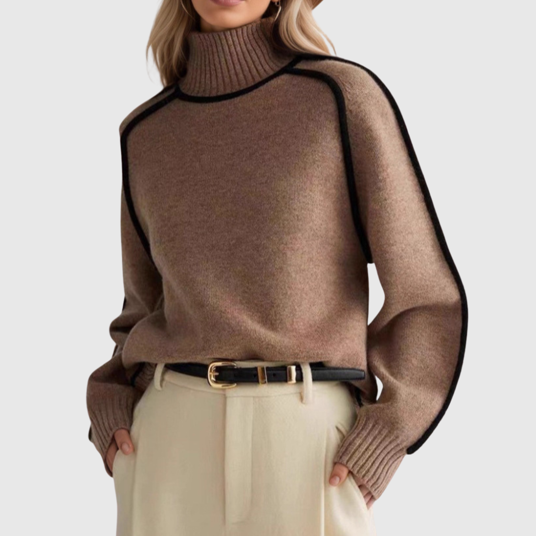 Donna | Eleganter Pullover mit Stehkragen von Stefanie Berlin