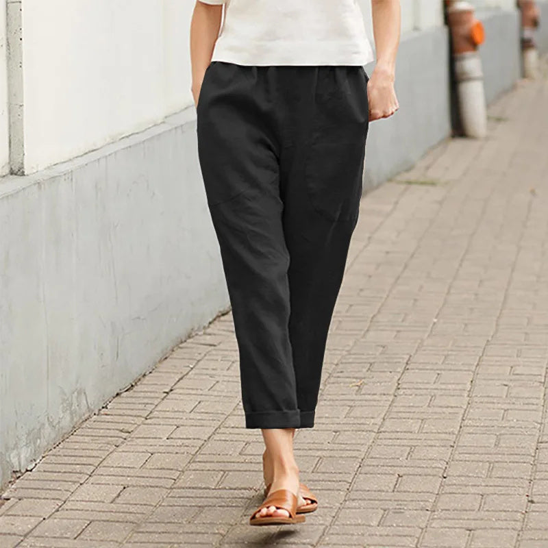 Kerstin - Weite Hosen mit Taschen - Ansicht 8