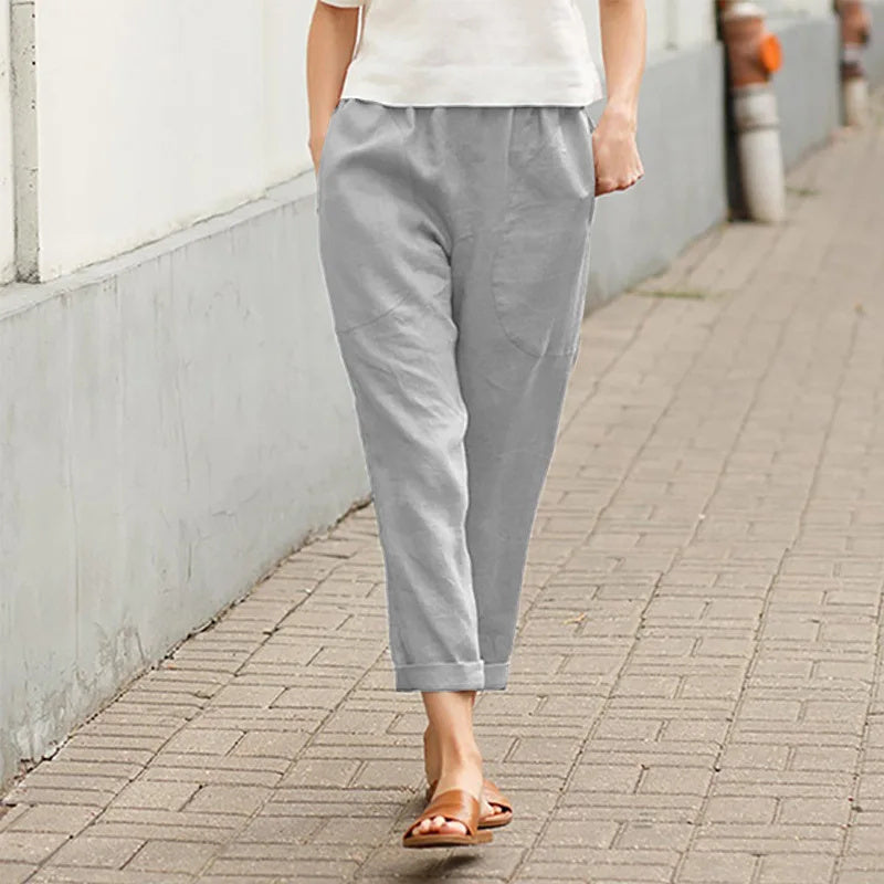 Kerstin - Weite Hosen mit Taschen - Ansicht 7