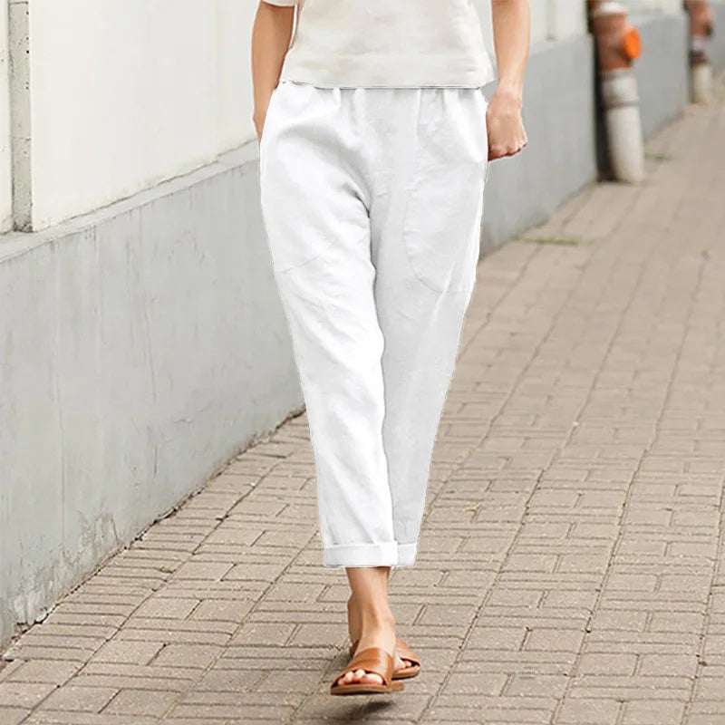 Kerstin - Weite Hosen mit Taschen - Ansicht 2