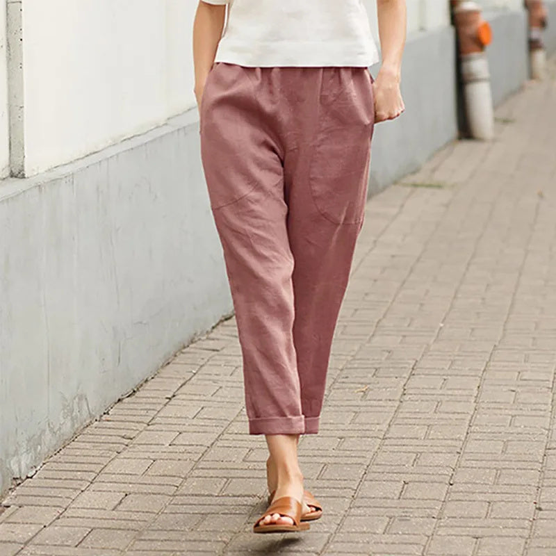 Kerstin - Weite Hosen mit Taschen - Ansicht 6