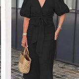 Laura | Elegantes Midi-Kleid mit V-Ausschnitt - Ansicht 6
