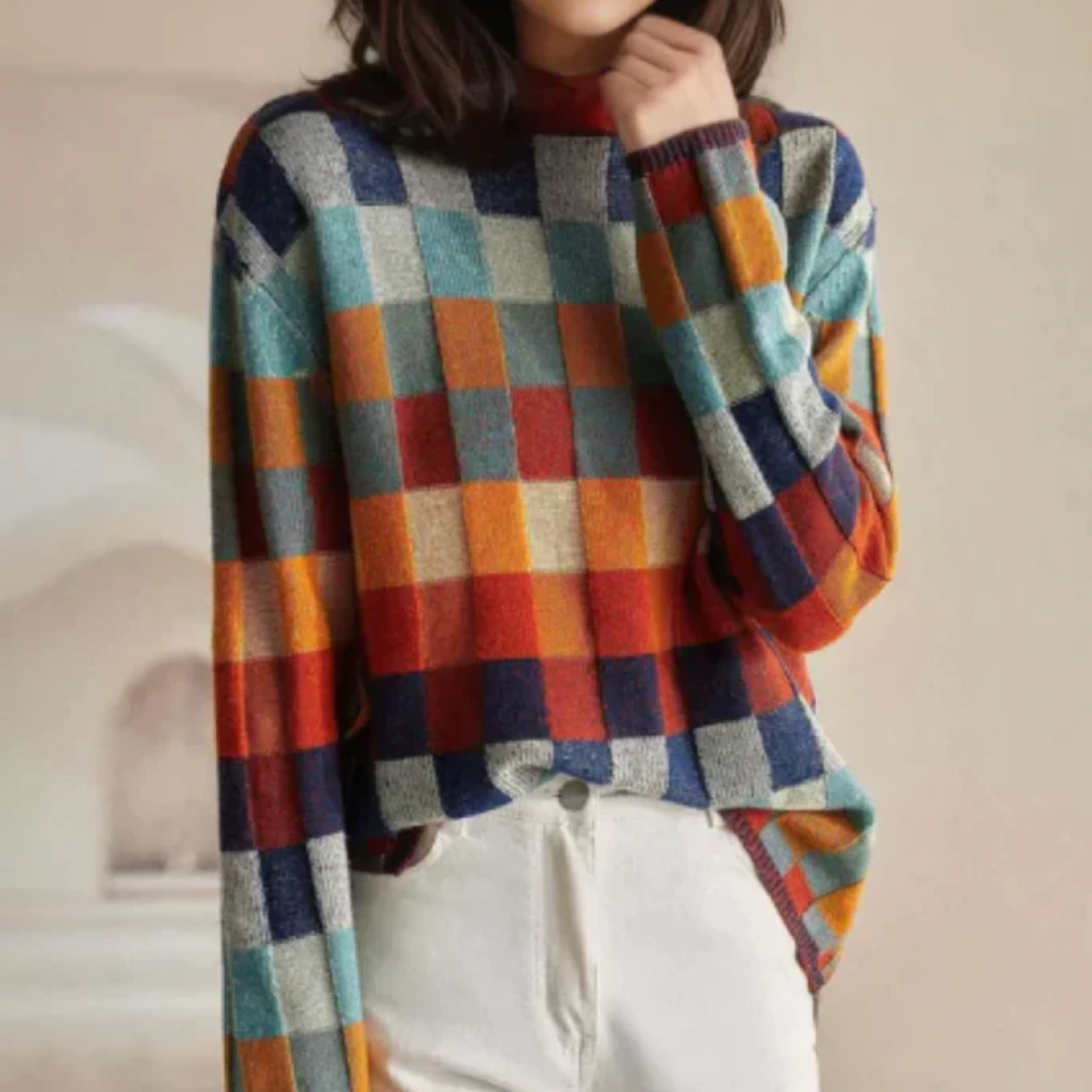 Iris | Retro Pulli Komfortabel von Stefanie Berlin