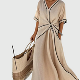Helena | Maxikleid mit Drapierung von Stefanie Berlin