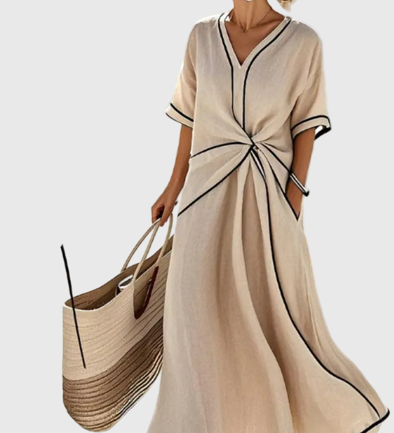 Helena | Maxikleid mit Drapierung von Stefanie Berlin