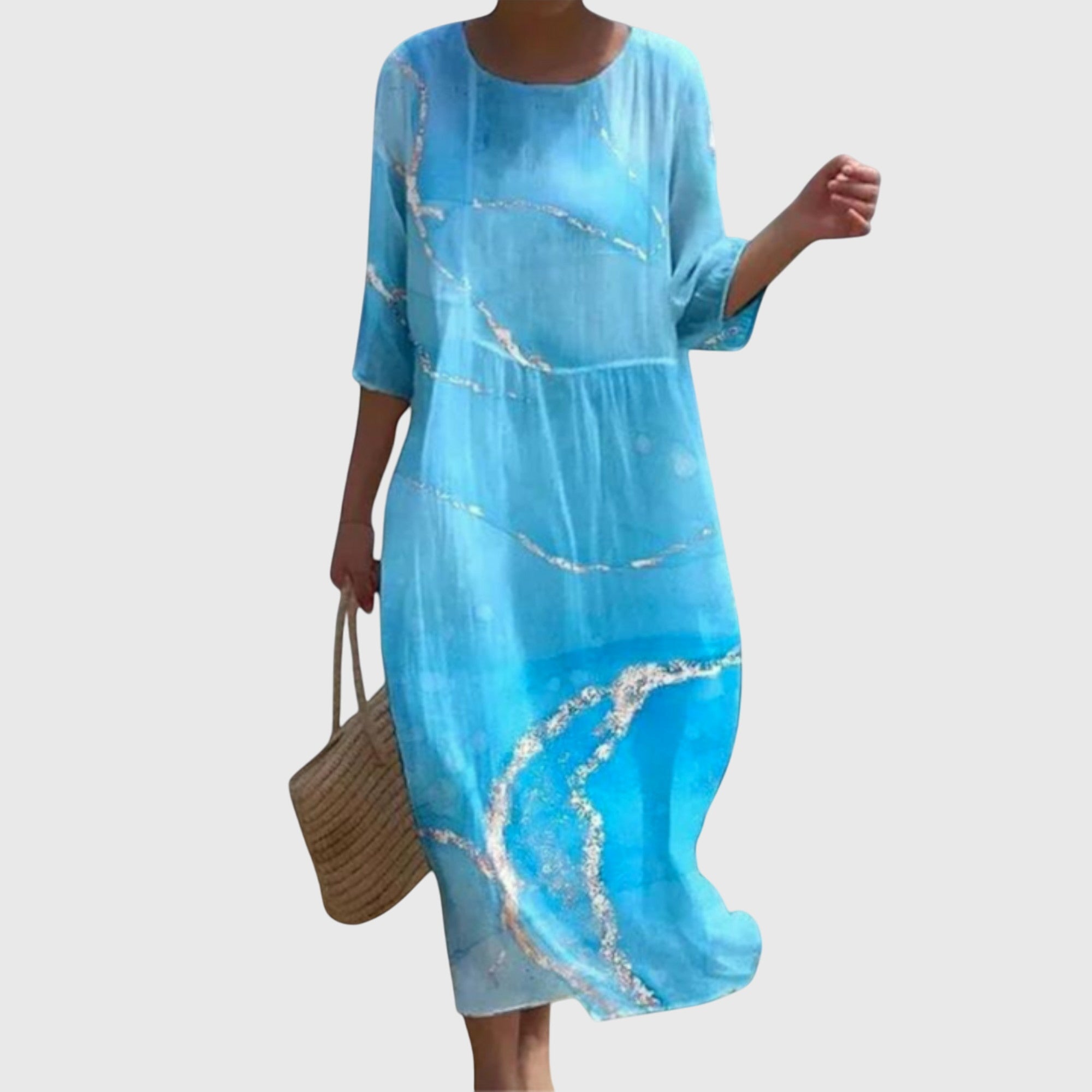 Simone | Elegantes Maxi-Blumenkleid - Ansicht 3