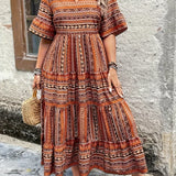 Janina - Fließendes Ethno-Kleid - Ansicht 4