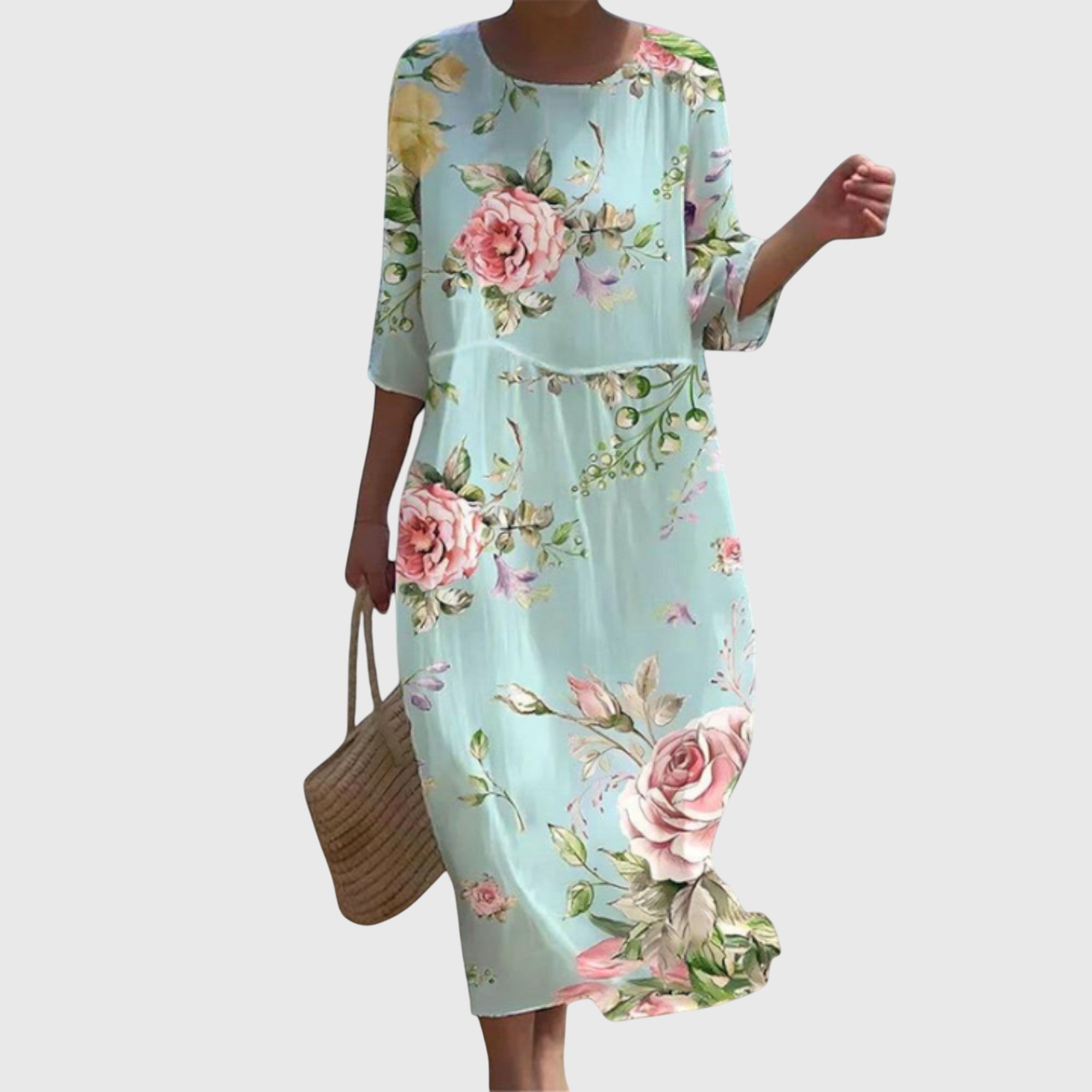 Simone | Elegantes Maxi-Blumenkleid von Stefanie Berlin