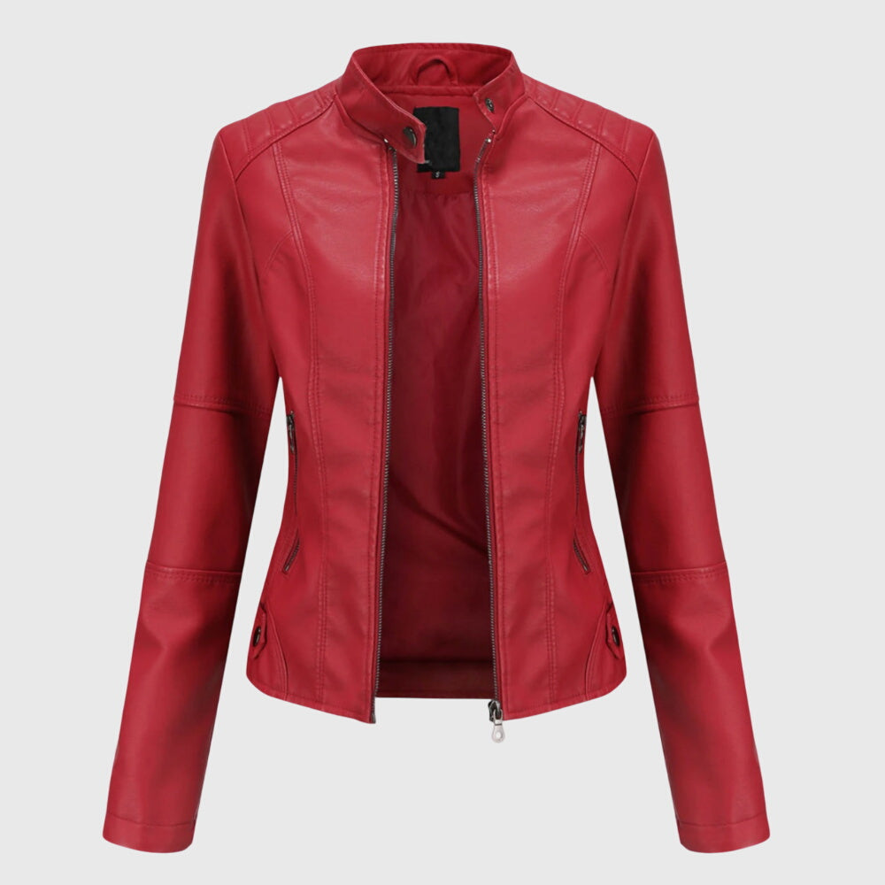 Giorgina™ - Elegante Lederjacke für Frauen - Ansicht 5