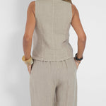 Andrea - Ensemble Gilet mit Knöpfen & Weite Hose - Ansicht 11