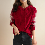 Emily | Kapuzenpullover aus Zopfstrick - Ansicht 6