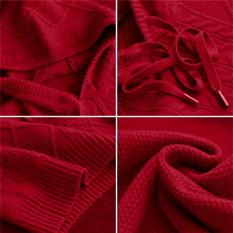 Emily | Kapuzenpullover aus Zopfstrick - Ansicht 5