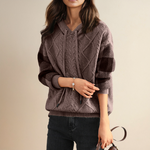 Emily | Kapuzenpullover aus Zopfstrick - Ansicht 2