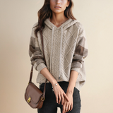 Emily | Kapuzenpullover aus Zopfstrick - Ansicht 7