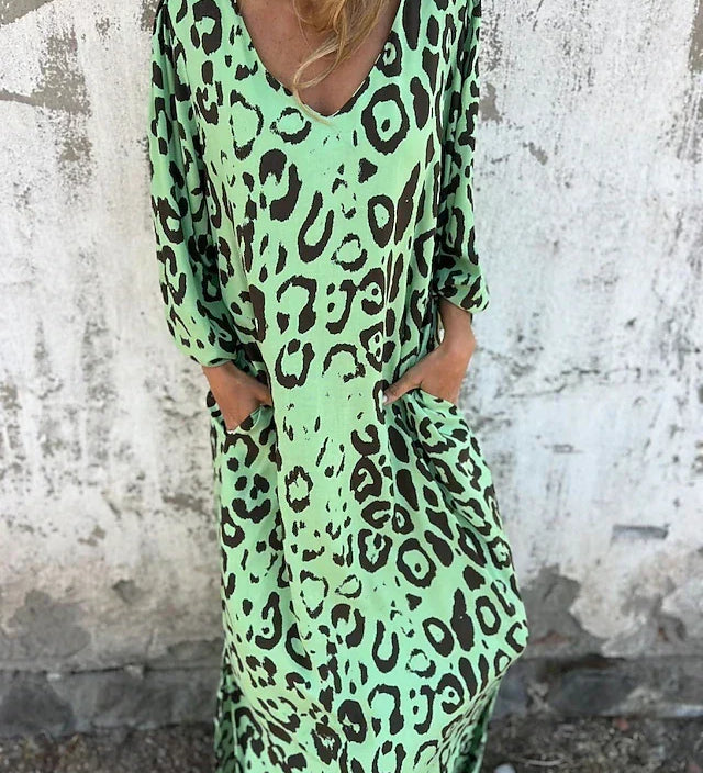 Jana - Maxikleid Leopard - Ansicht 3