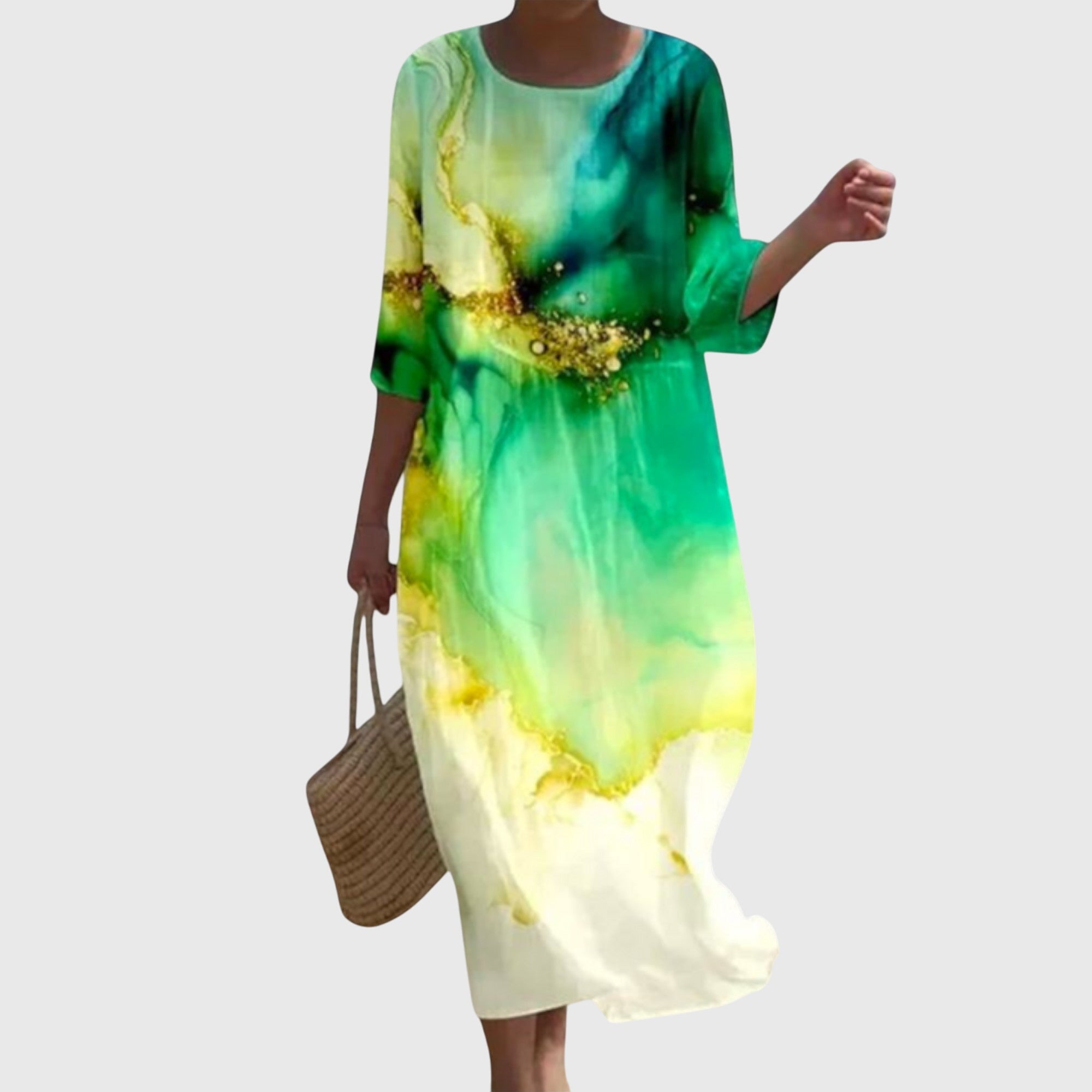 Simone | Elegantes Maxi-Blumenkleid - Ansicht 6