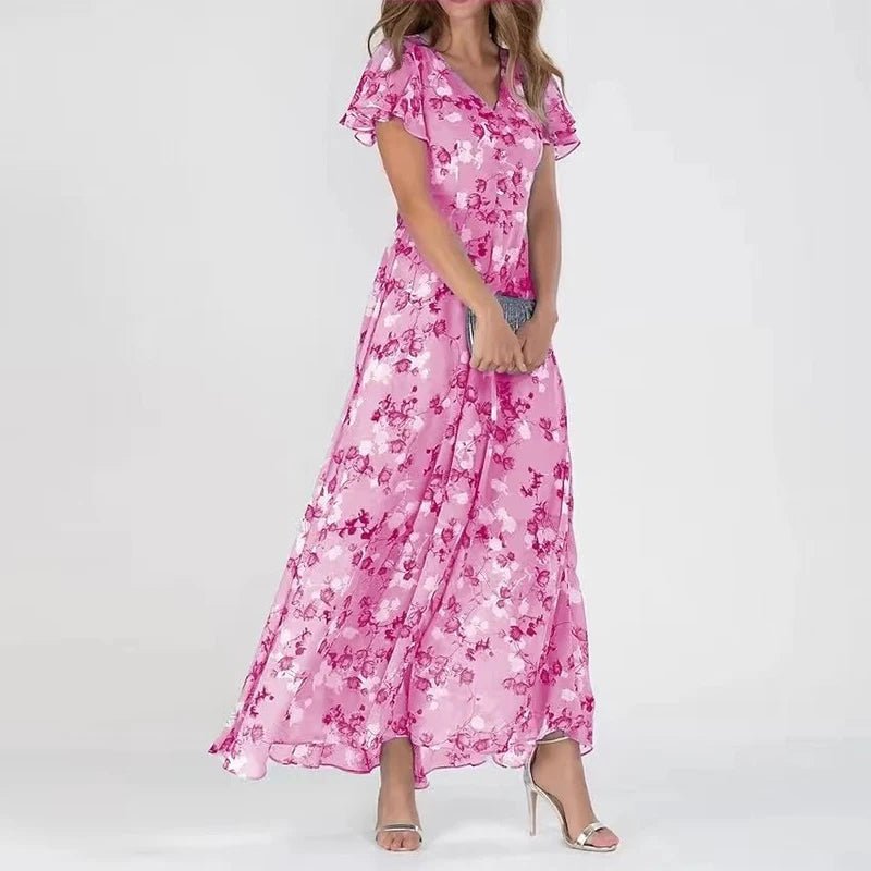 Kirsten | Elegantes und fließendes Kleid mit figurbetonendem Effekt - Ansicht 4
