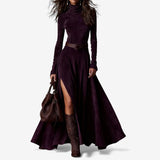 Esther | Elegantes langes Kleid mit inkludiertem Gürtel - Ansicht 2