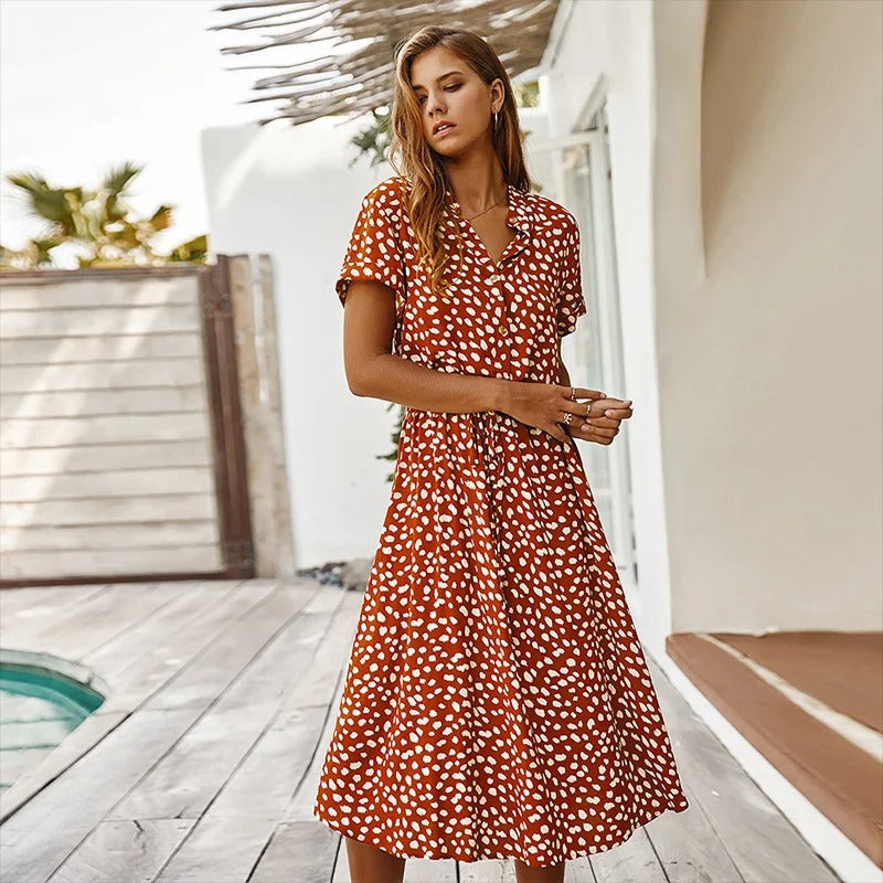 Friederike - Bedrucktes Sommerkleid - Ansicht 2