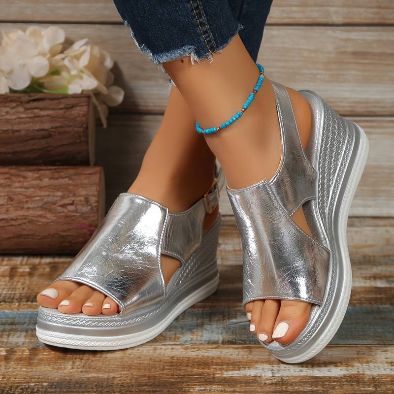 Bianca - Stylische Metallic-Sandalen - Ansicht 17
