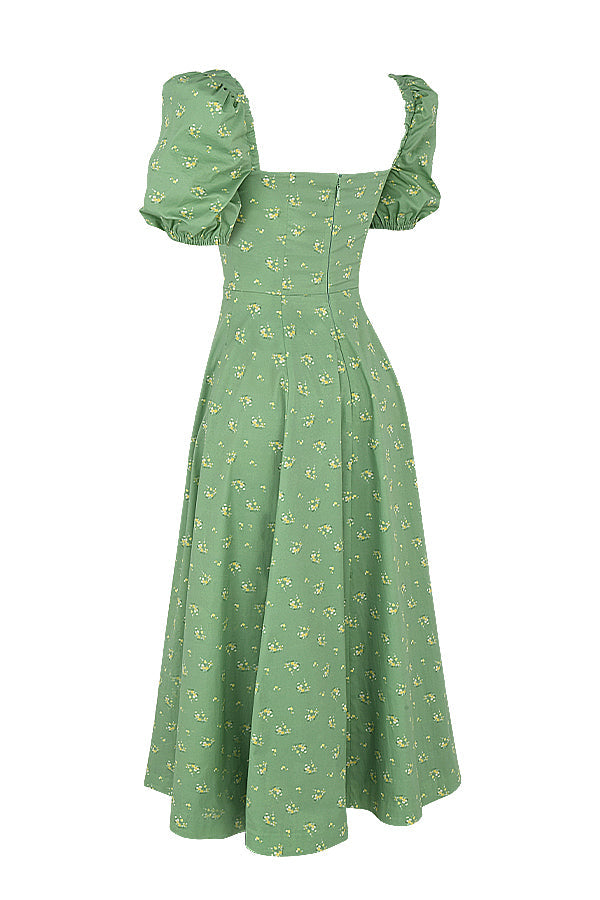 Anja - Kleid mit Puffärmeln und Blumenprint - Ansicht 8