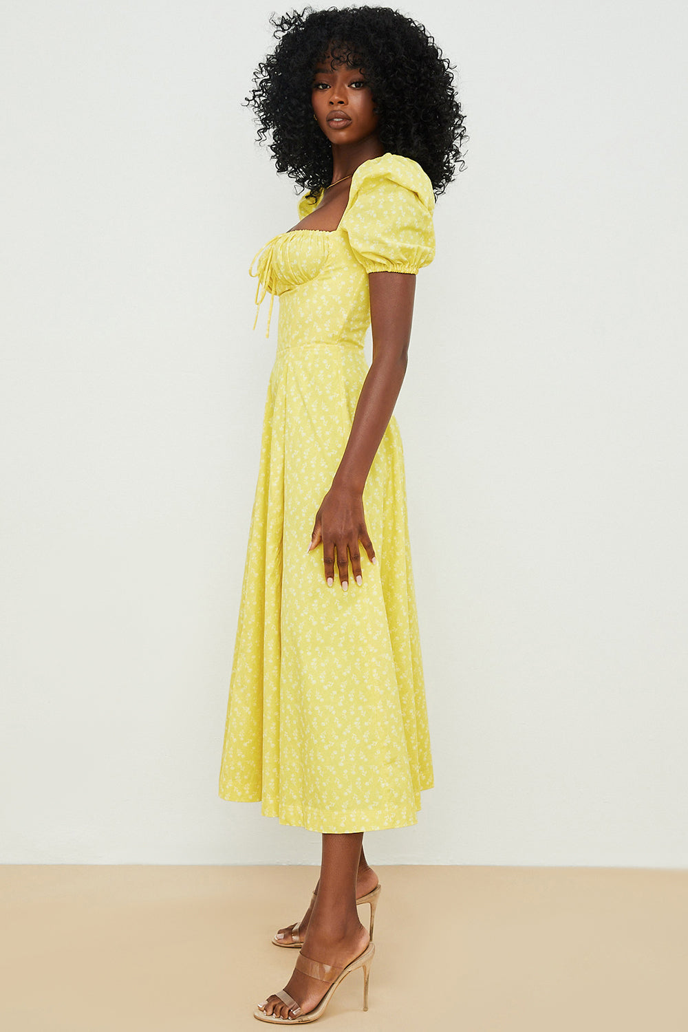 Anja - Kleid mit Puffärmeln und Blumenprint - Ansicht 13
