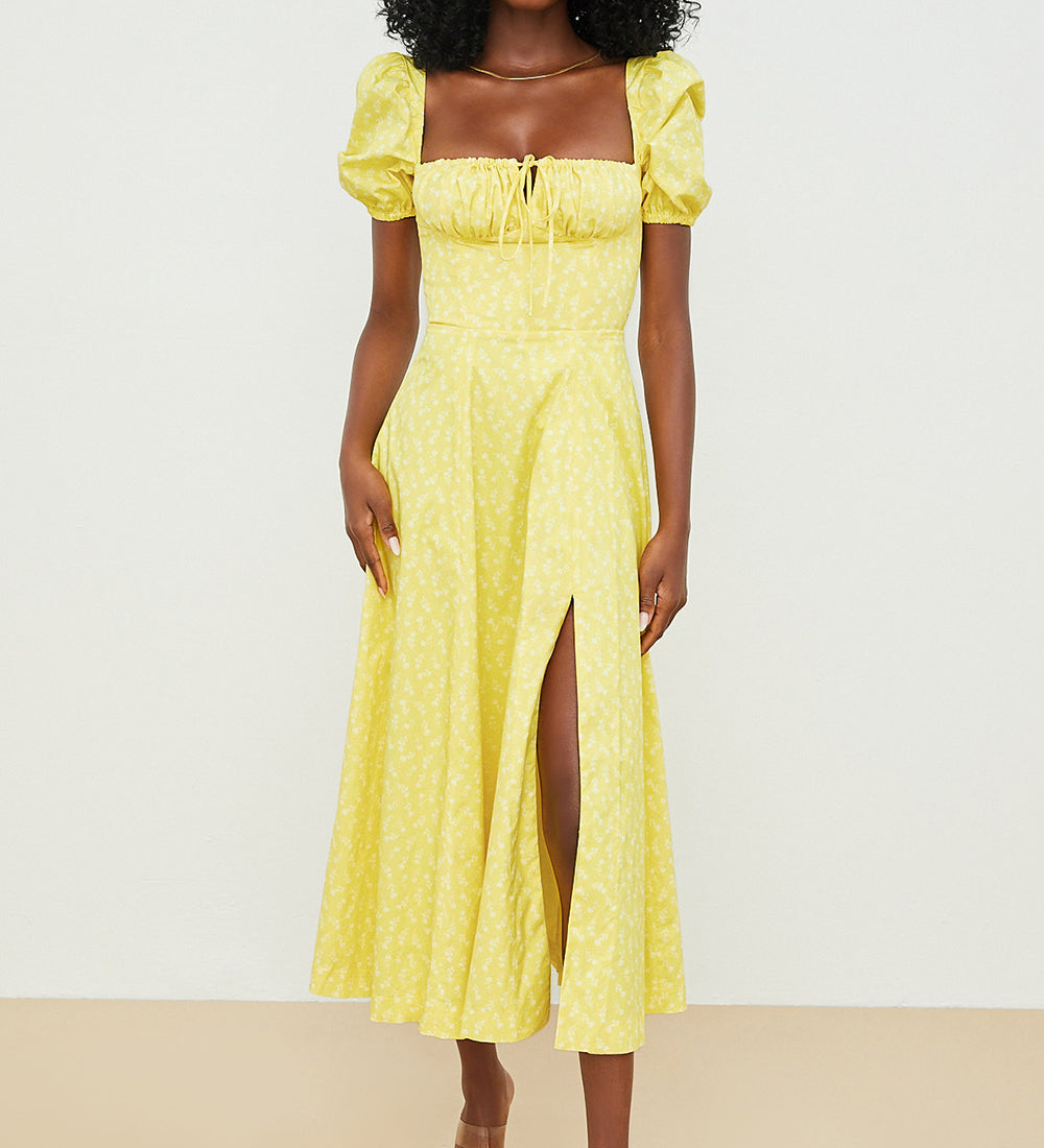 Anja - Kleid mit Puffärmeln und Blumenprint - Ansicht 9