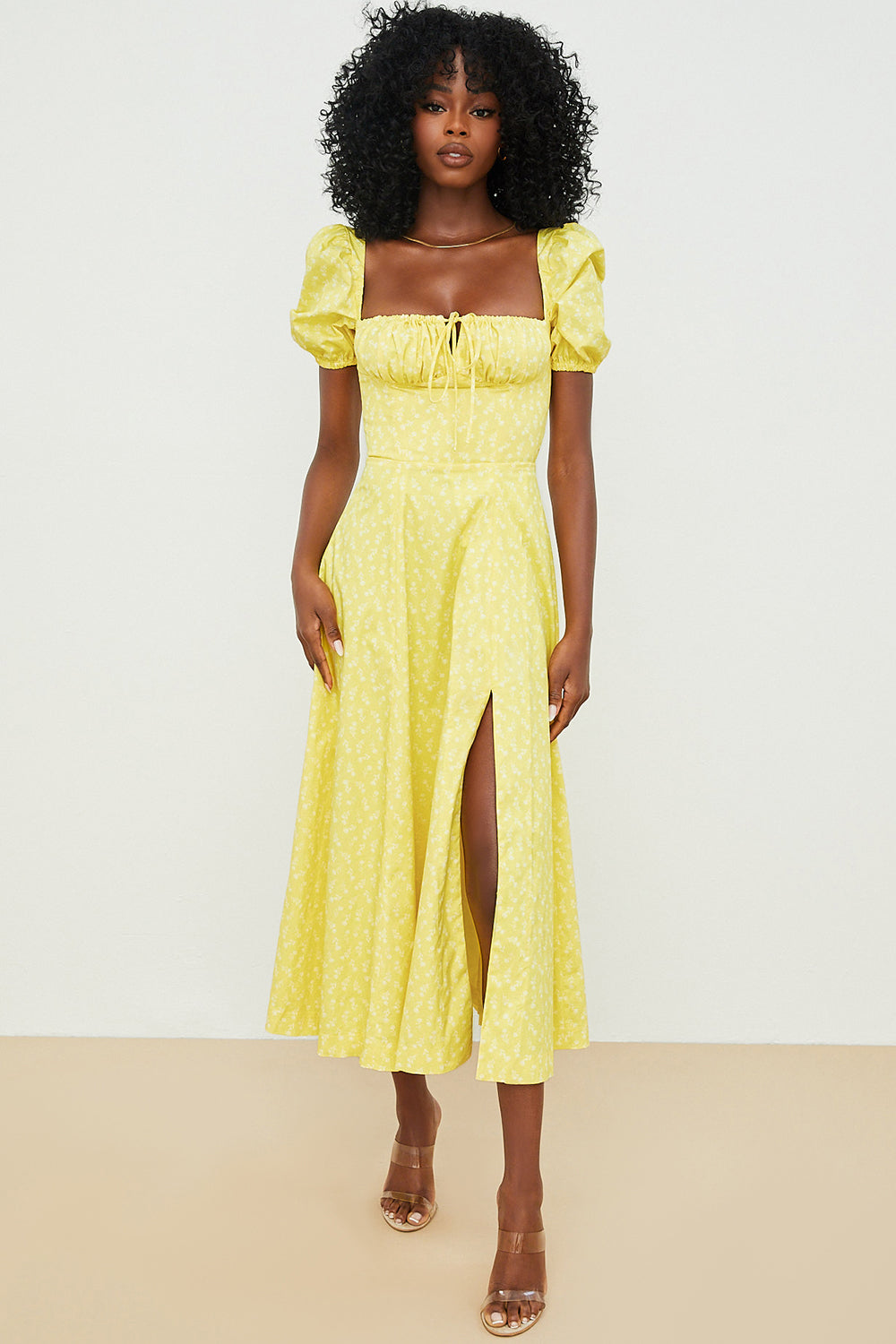 Anja - Kleid mit Puffärmeln und Blumenprint - Ansicht 9