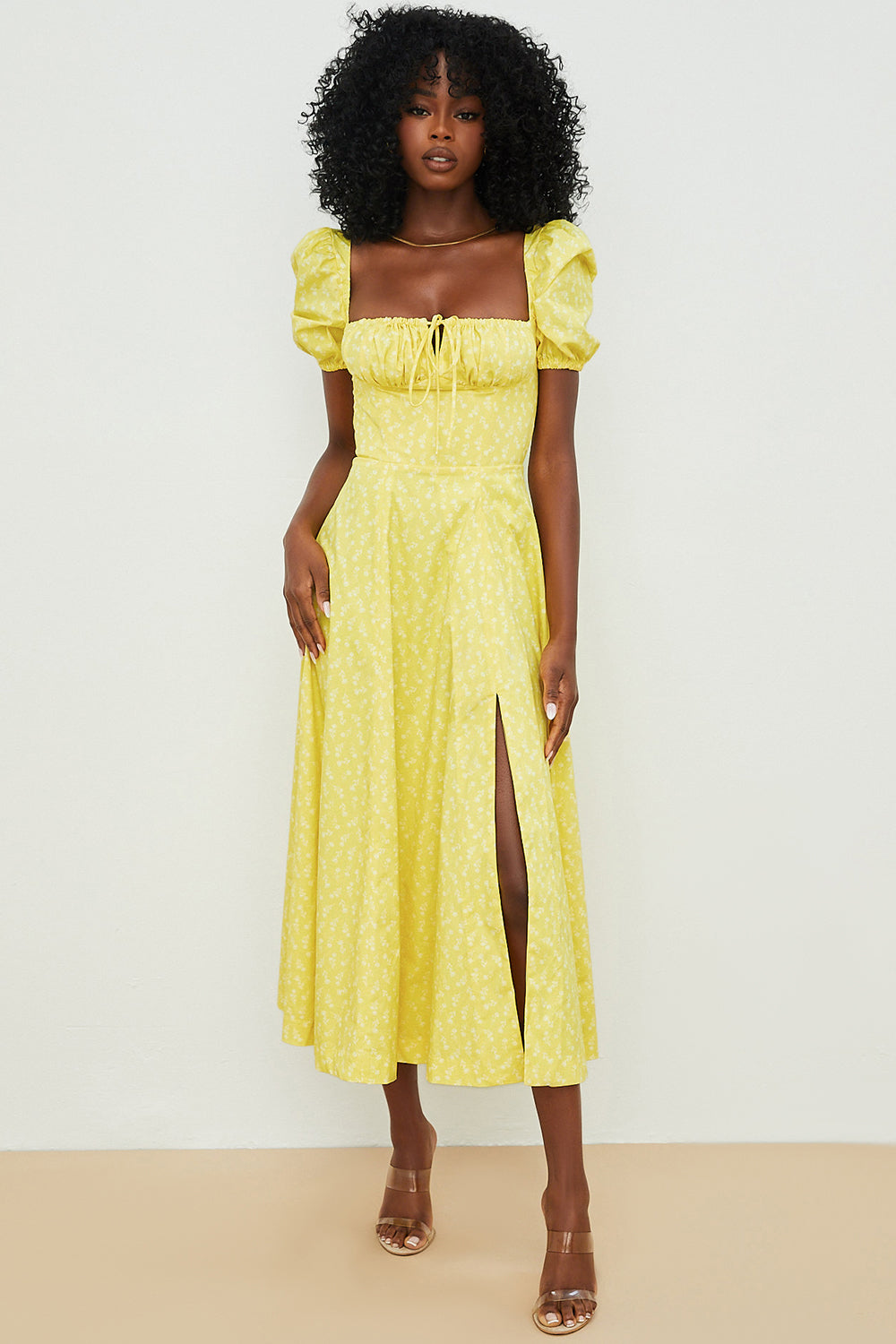 Anja - Kleid mit Puffärmeln und Blumenprint - Ansicht 11