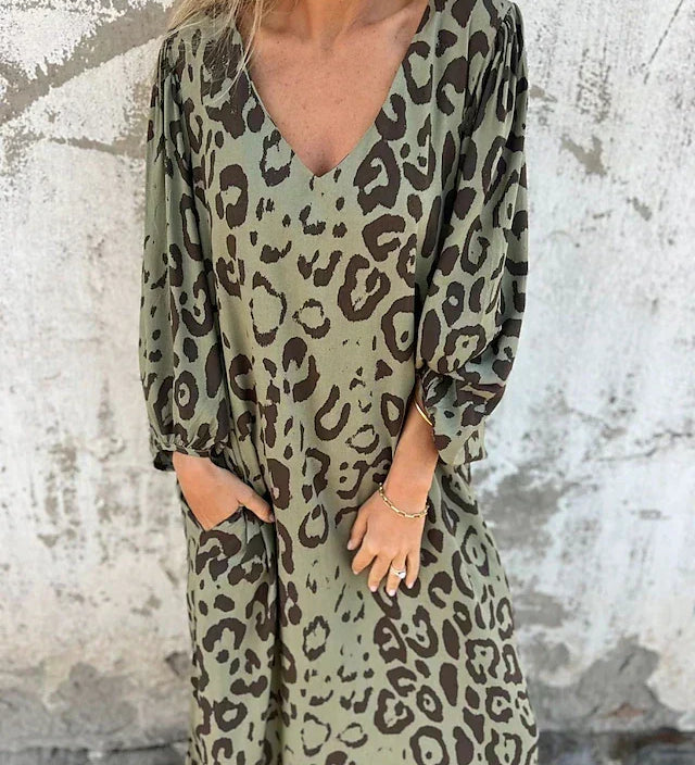 Jana - Maxikleid Leopard - Ansicht 2