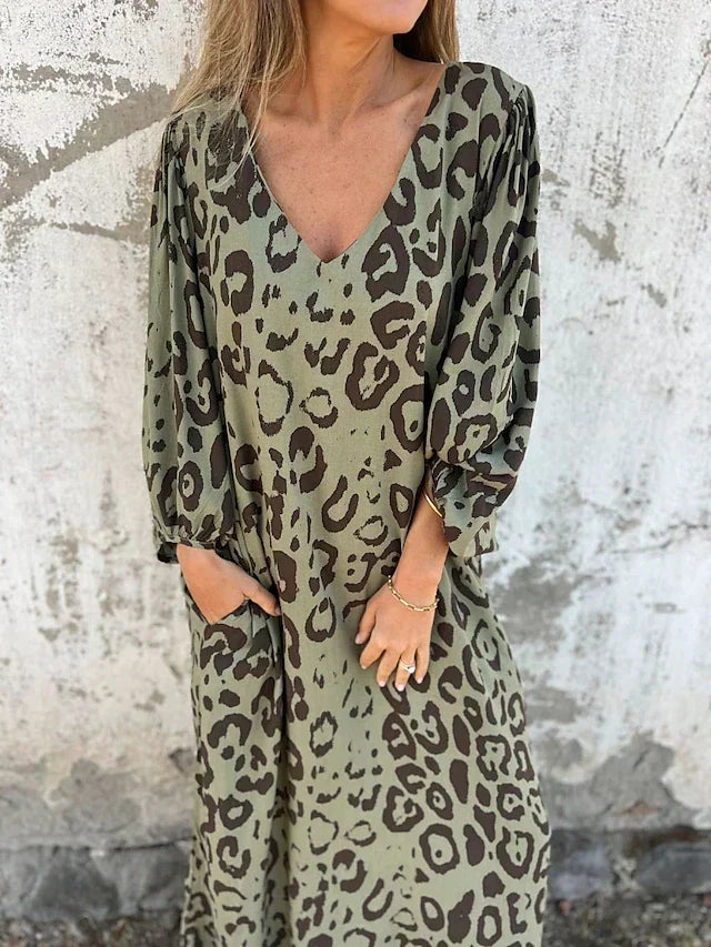 Jana - Maxikleid Leopard - Ansicht 2